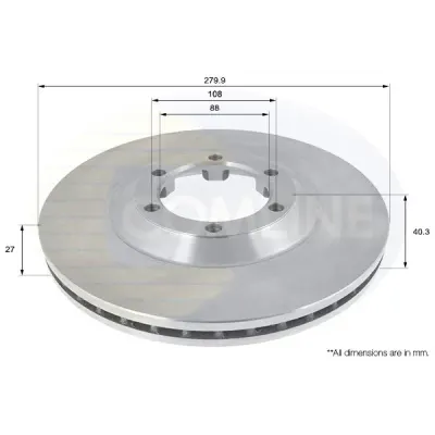 Disc frana COMLINE ADC0709V