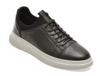 Pantofi GRYXX negri, BS3810, din piele naturala