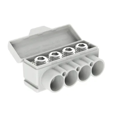 SLT50-4 grey Al 10-50/Cu 2.5-35 mm2 1000V Distribution block