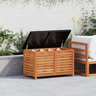 vidaXL Ladă depozitare de grădină, 90x48x55 cm, lemn masiv de eucalipt