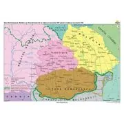 Tara Romaneasca, Moldova si Transilvania de la mijlocul secolului 14 pana la mijlocul secolului 16, 160x120 cm, CR-3211A