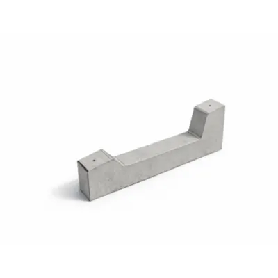 Structura ballast din beton prefabricat pentru panouri fotovoltaice unghi 10 grade greutate 40kg