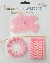 Lumanari aniversare Happy Birthday