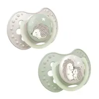 Set 2 suzete silicon Lovi Dynamic Night and Day 0-6 luni