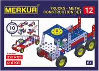 Set de construcție metalic 10 în 1 Merkur - Asistență rutieră, 217 piese