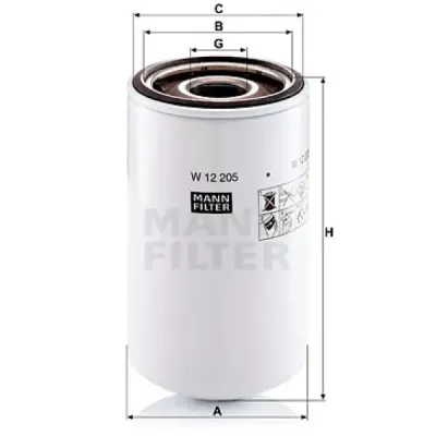 Filtru ulei MANN-FILTER W 12 205