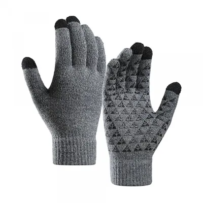 Manusi De Iarna Tactile Iwarm ST0018, Marime 23cm, Gri