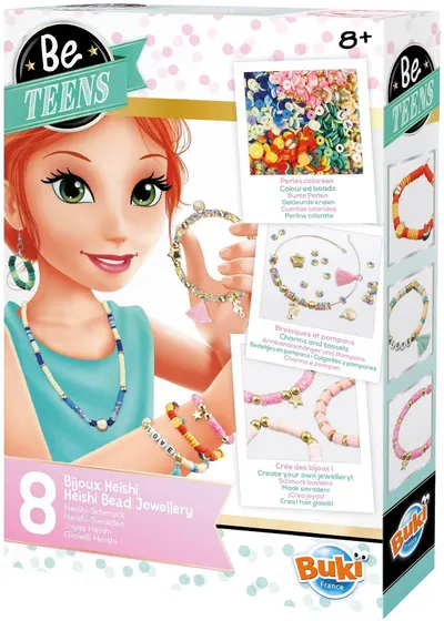 Trusă creativă Buki Be Teens - Bijuterii DIY din mărgele heishi