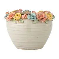 Ghiveci decorativ din gresie pictată manual ø 19,5 cm Eanna – Bloomingville