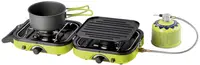 Arzător pe gaz dublu Meva - Dual Compact, 2Х2.3KW, cu plită/grill