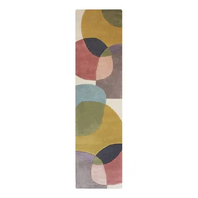 Covor tip traversă țesut manual din lână 60x230 cm Glow Multi – Flair Rugs