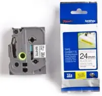 Banda laminata Brother TZES251 24mm/8m (negru/alb)