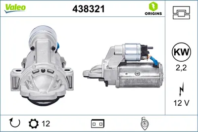 Electromotor (12v, 2,2kw) Potrivit Ford Tourneo Custom V362, Transit, Transit Custom V362, Transit Tourneo, Transit V363 2.2d-2.4d 04.06