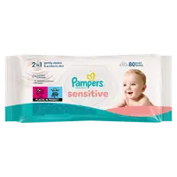 Servetele umede Sensitive, 80 bucati, Pampers