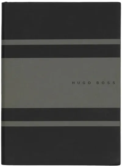 Caiet Hugo Boss Gear Matrix - A5, cu linii, verde închis