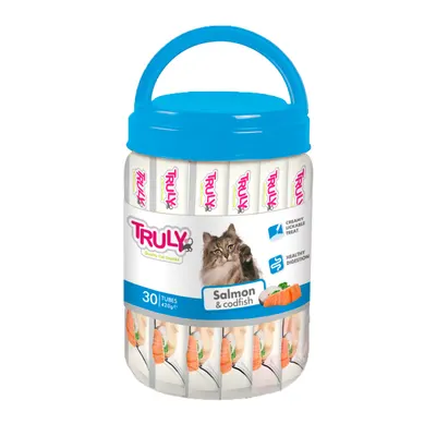 Wanpy Truly cat creamy lickable somon&cod 30*14gr
