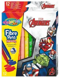 Carioci colorate Colorino - Marvel Avengers, 12 culori