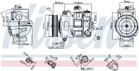 Compresor climatizare aer conditionat potrivit AUDI A1, A3, A6 ALLROAD C6, Q2, Q3, TT; SEAT ALHAMBRA, ALTEA, ALTEA XL, ARONA, ATECA, IBIZA IV, IBIZA IV SC, IBIZA IV ST, IBIZA V, LEON, LEON SC 1.0-3.6