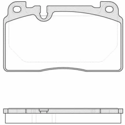 Set placute frana, frana disc REMSA 1527.00