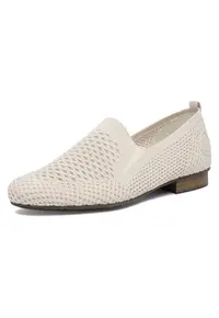 Pantofi dama bej - textil - talpa usoara - design slip-on