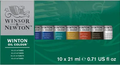 Vopsea ulei SetVopsea ulei Winsor & Newton Winton - 10 culori, 21 ml
