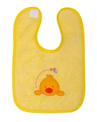 Set 2 Bavete din bumbac cu inchidere tip Velcro Yellow