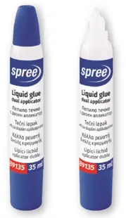 Lipici lichid Spree - Cu aplicator dublu, 35 ml