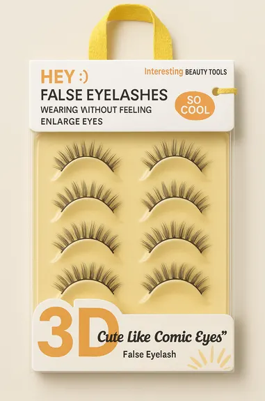 Set 5 Perechi Gene False 3D, Comic Eyes Efect Natural - H9043