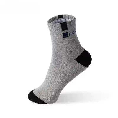 Set 10 perechi de sosete pentru barbati, SS229, gri, marime universala (39-43)