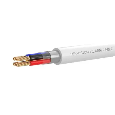 Cablu alarma Hikvision DS-1AC4APL1, 4 fire, ecranat, cupru, 25AWG, rola 100 m