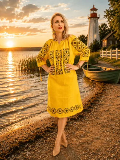 Rochie Traditionala Elodia - masuri mari