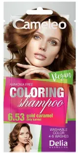 Delia Cameleo Șampon colorant la plic , 6.53 Golden Caramel, 40 ml