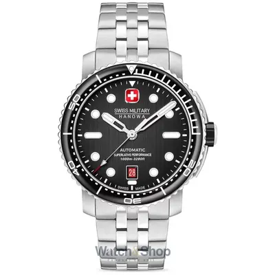 Ceas Swiss Military Hanowa Swiss Military Hanowa SMWGL0002001-SET Mens Watch Maitre Plongeur Automatic 44mm 100ATM