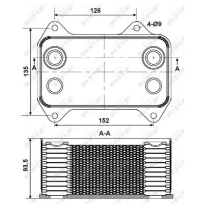 Radiator ulei, ulei motor NRF 31195