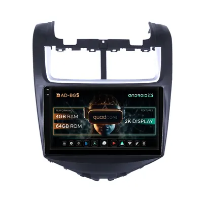 Navigatie 2K Chevrolet Aveo (2014-2017), Android, S-Quadcore 4GB RAM + 64GB ROM, 9.5 Inch - AD-BGS90042K+AD-BGRKIT234