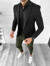 Tinuta barbati smart casual Pantaloni + Camasa + Sacou 10258