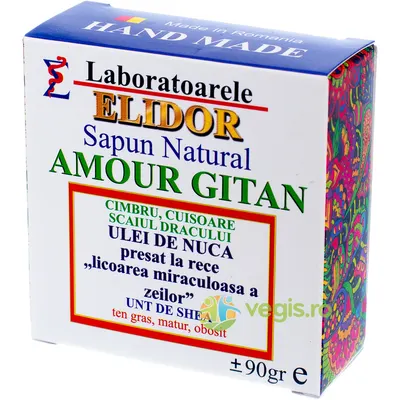 Sapun pentru Ten Gras si Matur cu Unt de Shea Amour Gitan 90g