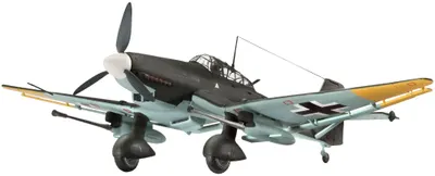 Model asamblat de avion militar Revell Junkers - Ju 87 G/D Tank Buster (04692)