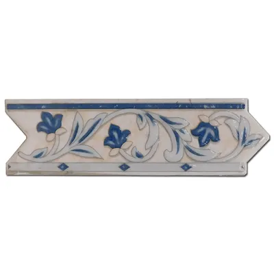 Brau decorativ faianta baie / bucatarie 744 Azul 6 x 20
