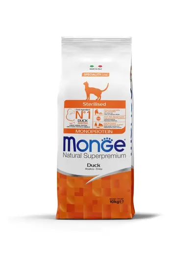 Monge Natural Superpremium Monoprotein Sterilised Cat - Rata - 10kg