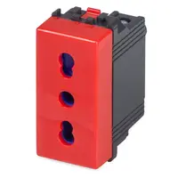 Priza standard italian 16a rosu 1 mod Master Mix