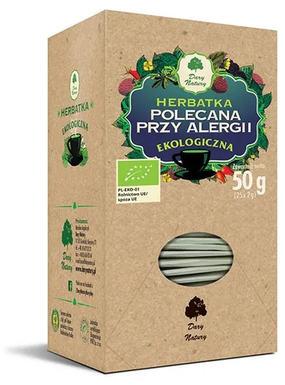 Ceai bio din plante împotriva alergiilor, 25 plicuri, Dary Natury