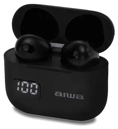 Căști wireless AIWA - ETWS-150BK, TWS, negre