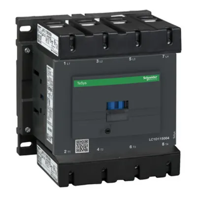 Contactor, TeSys Deca, 4P(4NO), AC-1, 440V, 200A, bobina standard 24V DC, borne cu clema cu surub