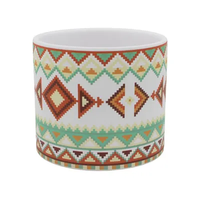 Mască ghiveci, din ceramică, model popular, 11 cm