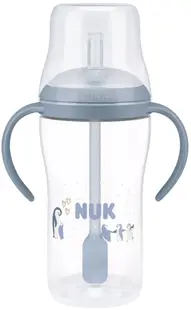 Biberon NUK Perfect Match - Cu pai de silicon, TC, РР, 260 ml, Pinguin