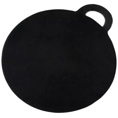 Placa de Gratar din Fonta, Forma Rotunda, cu Maner, Perfect Home