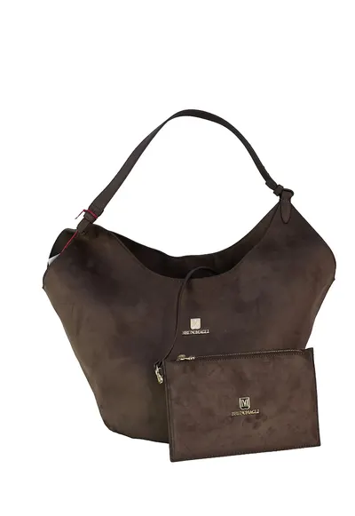 Geanta shopper cu etui Marina - Maro inchis