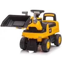 Masinuta de impins Chipolino CAT Loader yellow, volan cu sunete, spatiu pentru depozitare, greutate admisa 25 kg