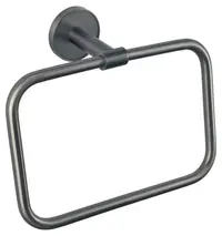 Suport rotund pentru prosoape Inter Ceramic - Lusso, Gun Grey